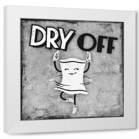 Retro Dry Dance White Modern Wood Framed Art Print by Prime, Marcus