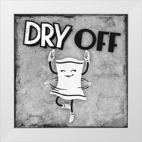 Retro Dry Dance White Modern Wood Framed Art Print by Prime, Marcus