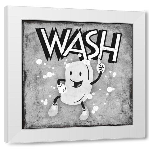 Retro Soap Dance White Modern Wood Framed Art Print by Prime, Marcus
