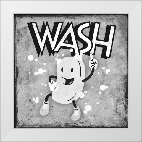 Retro Soap Dance White Modern Wood Framed Art Print by Prime, Marcus