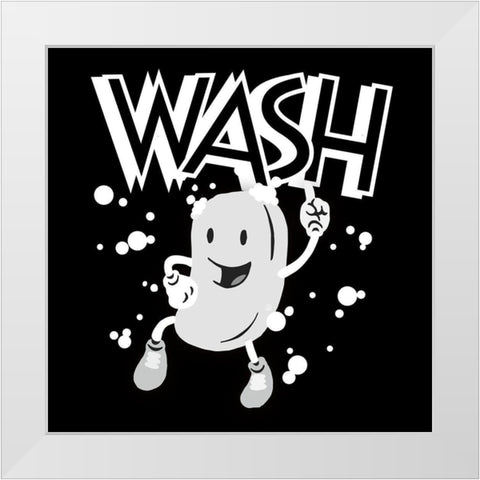 Retro Soap Dance 2 White Modern Wood Framed Art Print by Prime, Marcus