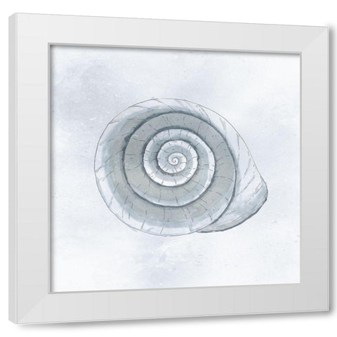 Shell Storm White Modern Wood Framed Art Print by Prime, Marcus