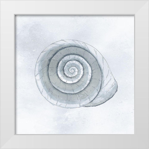 Shell Storm White Modern Wood Framed Art Print by Prime, Marcus