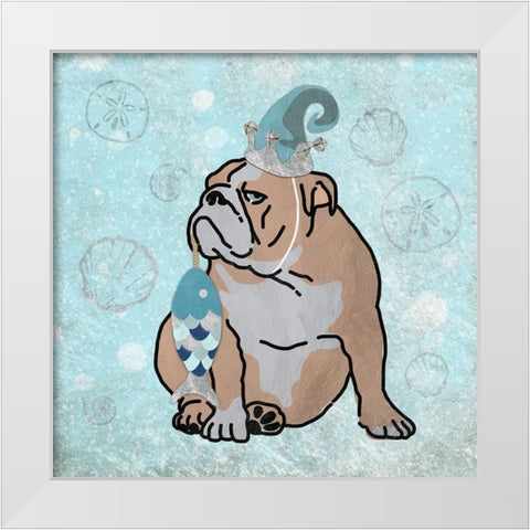 Merry Seasmas White Modern Wood Framed Art Print by Prime, Marcus