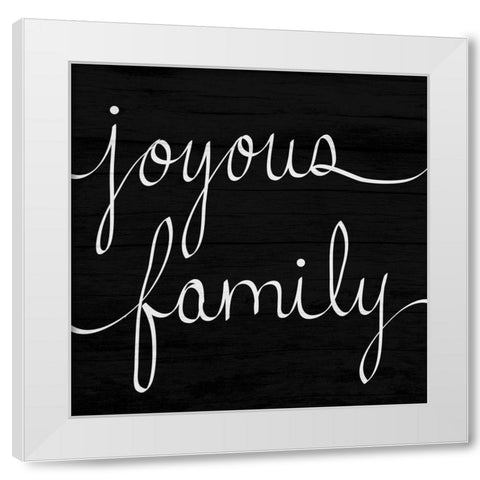 Joyous Family White Modern Wood Framed Art Print by Prime, Marcus