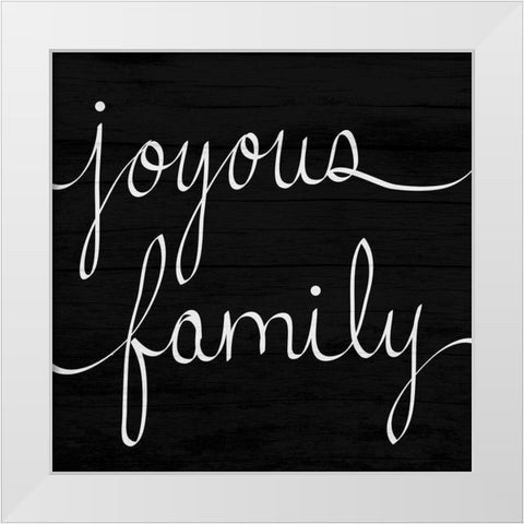 Joyous Family White Modern Wood Framed Art Print by Prime, Marcus