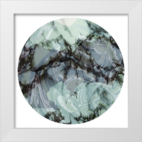 Evolutionary 1 Circle White Modern Wood Framed Art Print by Prime, Marcus