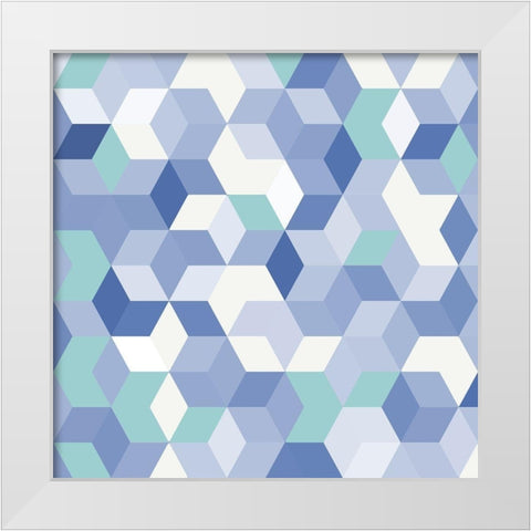 Retro Splash 1 White Modern Wood Framed Art Print by Prime, Marcus