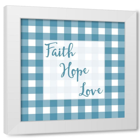 Gingham Quotes 3 White Modern Wood Framed Art Print by Prime, Marcus