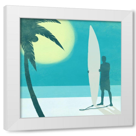 Coastal Fun 1 White Modern Wood Framed Art Print by Prime, Marcus