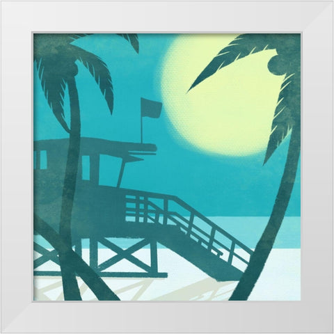 Coastal Fun 2 White Modern Wood Framed Art Print by Prime, Marcus