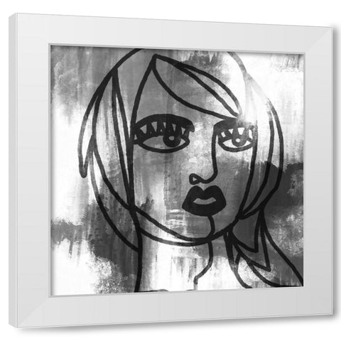 Mademoiselle 3 White Modern Wood Framed Art Print by Prime, Marcus