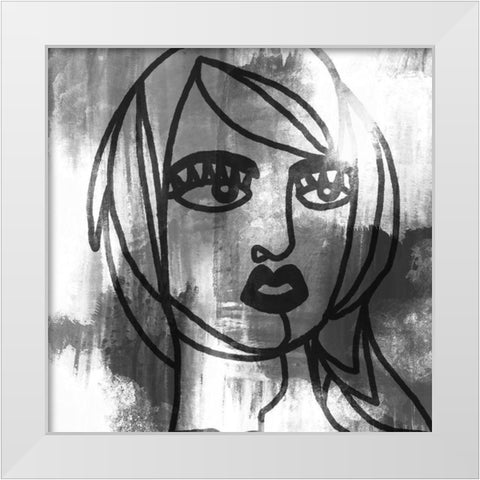 Mademoiselle 3 White Modern Wood Framed Art Print by Prime, Marcus
