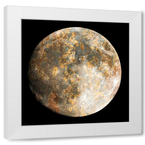 Lunar Metallics 1 White Modern Wood Framed Art Print by Prime, Marcus