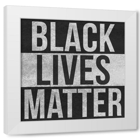 BLM Movement 2 White Modern Wood Framed Art Print by Prime, Marcus