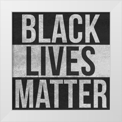 BLM Movement 2 White Modern Wood Framed Art Print by Prime, Marcus