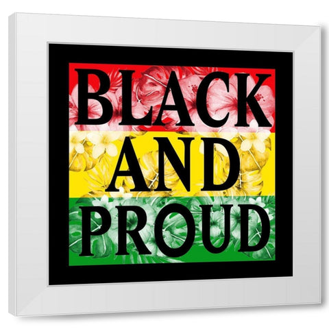 Flower Black and Proud White Modern Wood Framed Art Print by Prime, Marcus