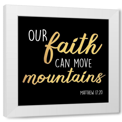 Move Mountains White Modern Wood Framed Art Print by Prime, Marcus