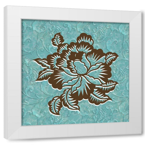 Holy Floral White Modern Wood Framed Art Print by Prime, Marcus