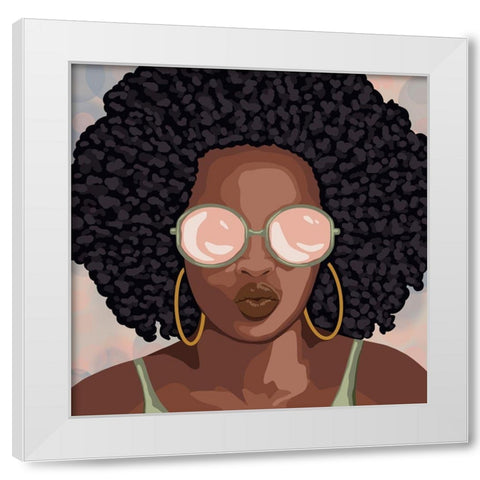 Beautiful Smooch 1 White Modern Wood Framed Art Print by Prime, Marcus