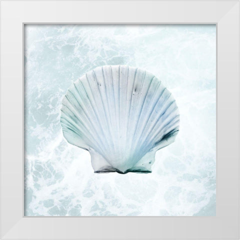 Seaside Infused Shell 1 White Modern Wood Framed Art Print by Prime, Marcus