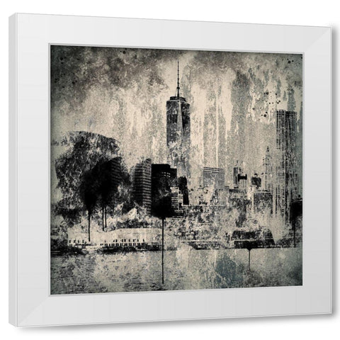 Industrial City White Modern Wood Framed Art Print by Prime, Marcus