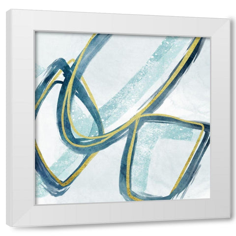 Geometric Collision 1 White Modern Wood Framed Art Print by Prime, Marcus