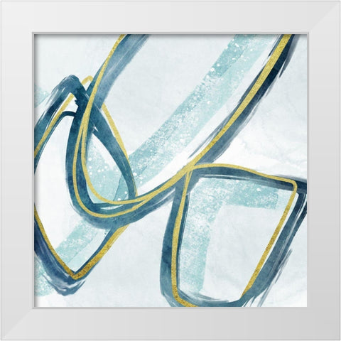 Geometric Collision 1 White Modern Wood Framed Art Print by Prime, Marcus