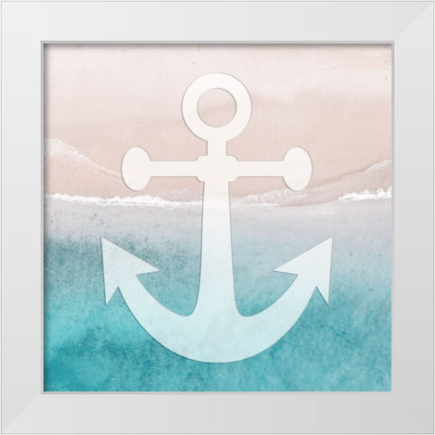 Coastal Anchor White Modern Wood Framed Art Print by Prime, Marcus