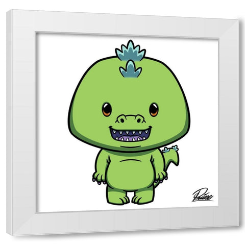 Doug Dino White Modern Wood Framed Art Print by Prime, Marcus