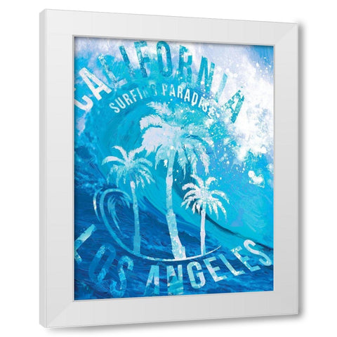 South Coast Curls 2 White Modern Wood Framed Art Print by Miller, Savannah