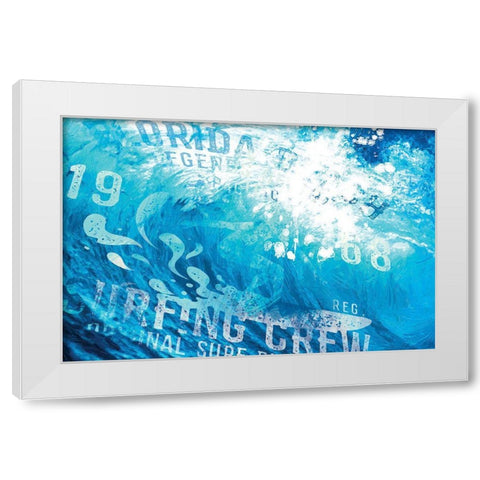 South Coast Curls 3 White Modern Wood Framed Art Print by Miller, Savannah