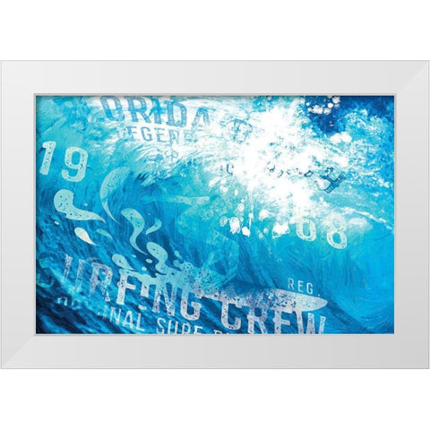 South Coast Curls 3 White Modern Wood Framed Art Print by Miller, Savannah