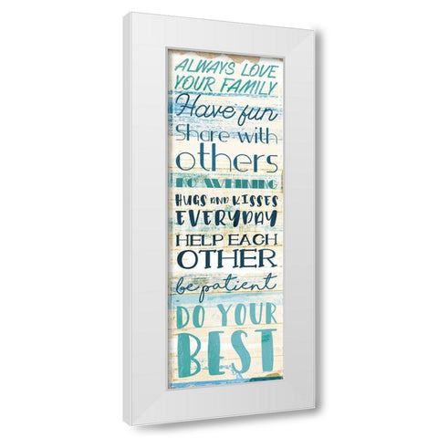 Always Love White Modern Wood Framed Art Print by Villa, Mlli