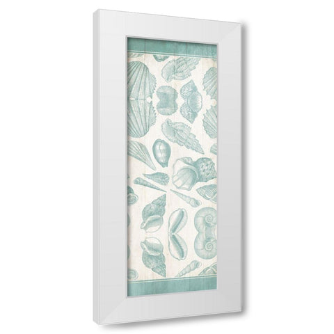 Sea Shells White Modern Wood Framed Art Print by Villa, Mlli