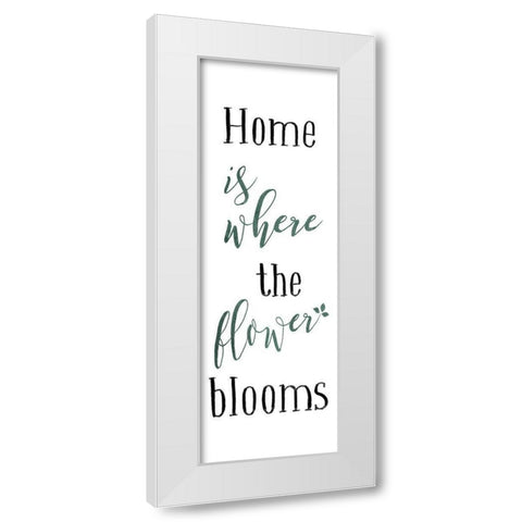 Flower Blooms Colors White Modern Wood Framed Art Print by Villa, Mlli