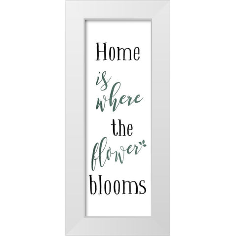 Flower Blooms Colors White Modern Wood Framed Art Print by Villa, Mlli