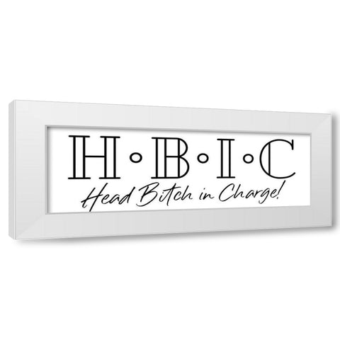 HBIC White Modern Wood Framed Art Print by Villa, Mlli
