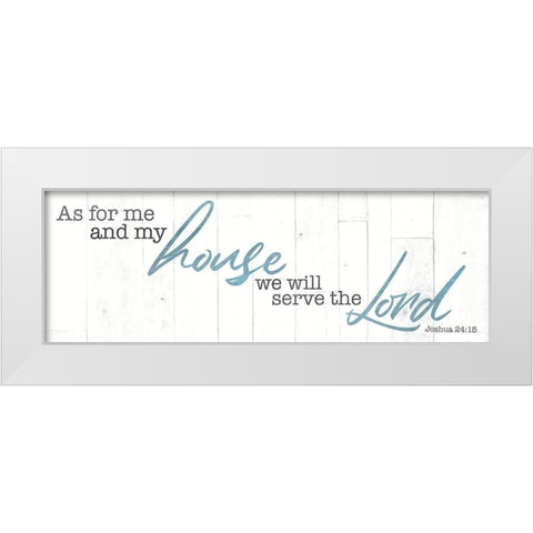 My House White Modern Wood Framed Art Print by Villa, Mlli