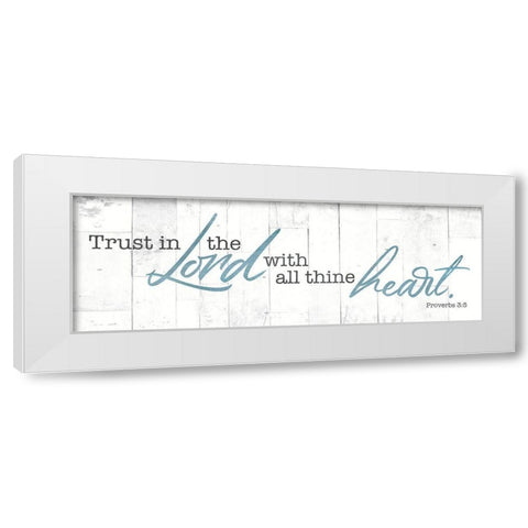 Trust In White Modern Wood Framed Art Print by Villa, Mlli