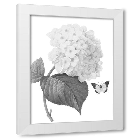 Greyscale Floral Four White Modern Wood Framed Art Print by Villa, Mlli