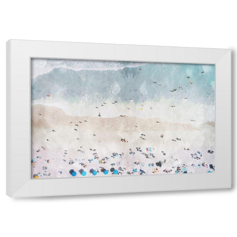 Beaching Out White Modern Wood Framed Art Print by Villa, Mlli