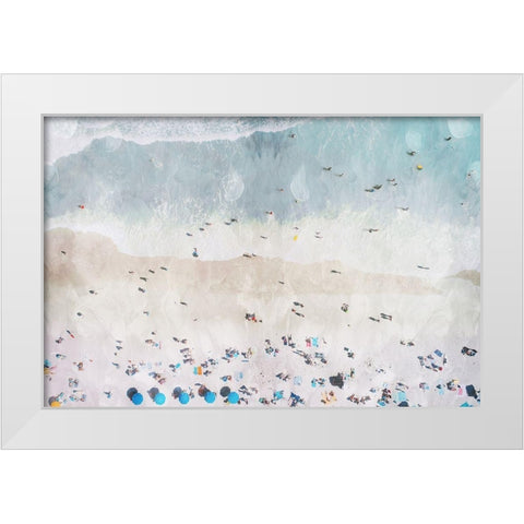 Beaching Out White Modern Wood Framed Art Print by Villa, Mlli