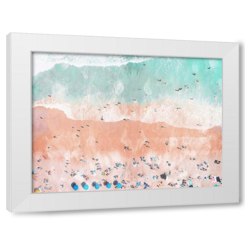 Bright Beaching Out  White Modern Wood Framed Art Print by Villa, Mlli