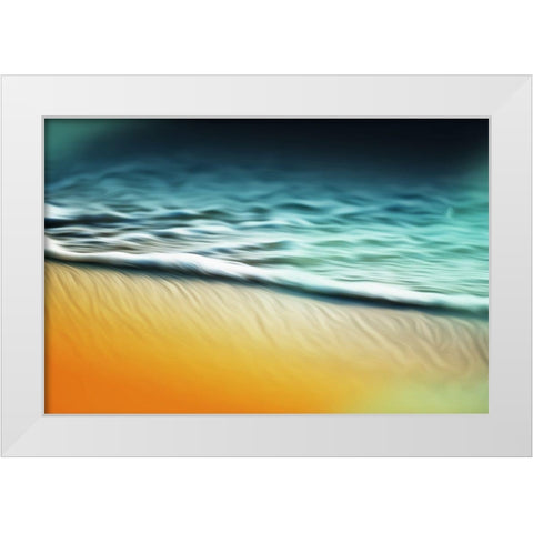Water Abstracts White Modern Wood Framed Art Print by Villa, Mlli