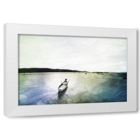 Fell Out To Sea White Modern Wood Framed Art Print by Villa, Mlli