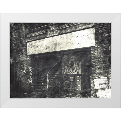 Industrial Life Mate White Modern Wood Framed Art Print by Villa, Mlli