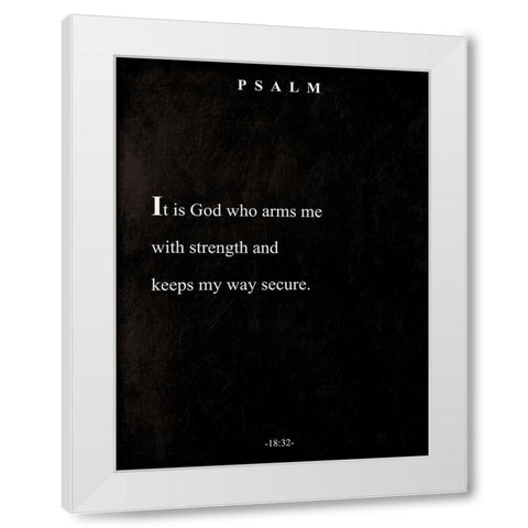 Psalm Book Page White Modern Wood Framed Art Print by Villa, Mlli