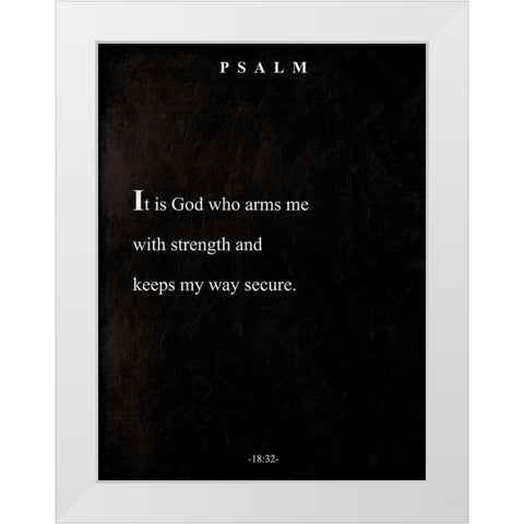 Psalm Book Page White Modern Wood Framed Art Print by Villa, Mlli
