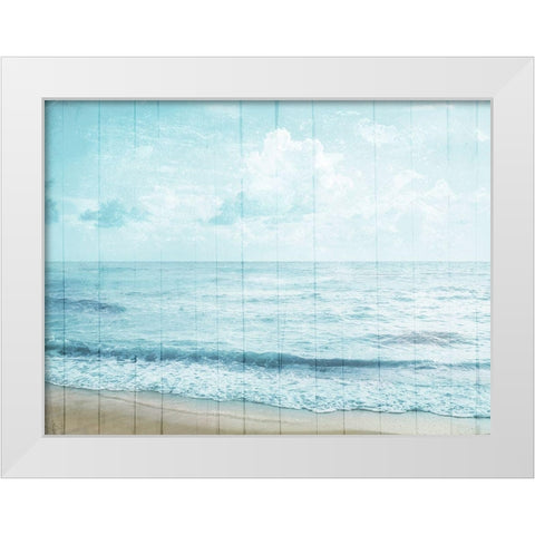 Enjoy The View White Modern Wood Framed Art Print by Villa, Mlli